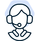 Customer service icon to represent contact centers.